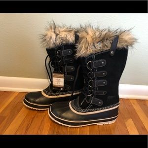 Mint Sorel “Joan of Arc” Black Boots Size: 9.5 NIB